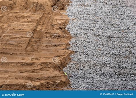 Gravel and Sand Texture for Background Stock Image - Image of surface ...