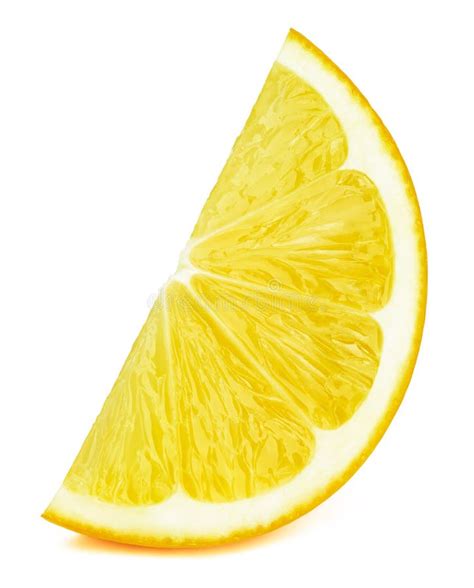 Lemon Fruit Slice Isolated on White Stock Image - Image of path, retouched: 114004067