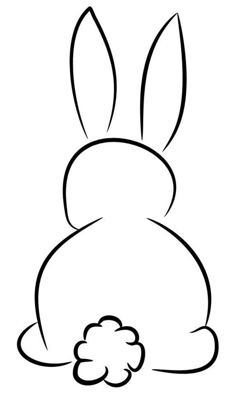 cute bunny illustration, rabbit line art. cute easterbunny. feel free to use. | Easter drawings ...