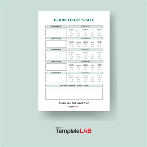 27 Free Likert Scale Templates & Examples [Word/Excel/PPT]