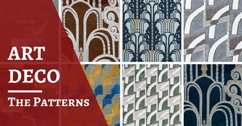 Art Deco inspired fabrics: decorative patterns and origins