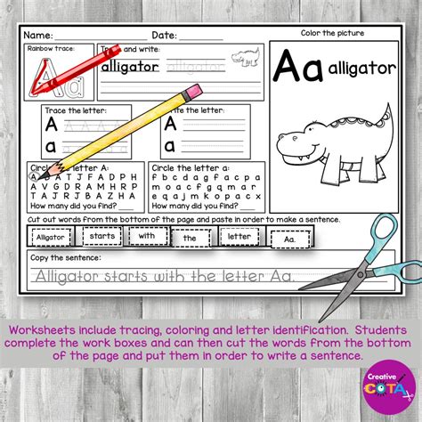 Animal ABC Worksheets - Your Therapy Source