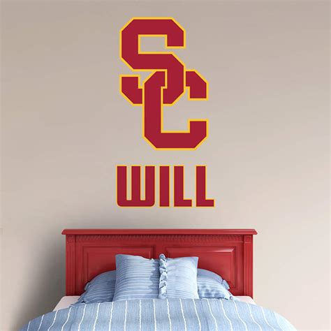 USC Trojans Stacked Personalized Name Wall Decal | Shop Fathead® for Wall Art Décor