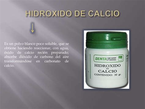 Endodoncia hidroxido de calcio