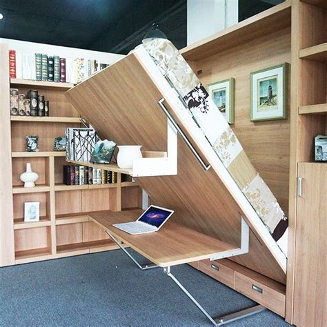 Wall Bed With Study Table,Smart Furniture Innovative Bed,Space Saving ...