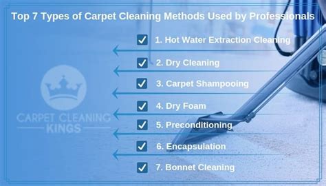 Top 7 Types of Carpet Cleaning Methods Used by Professionals