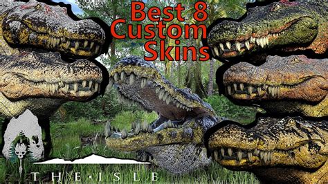 The Isle: Best 8 Skins To Use As Deinosuchus (Evrima) Deinosuchus Skin Customisation - YouTube