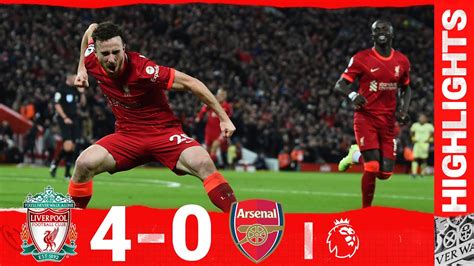 Highlights: Liverpool 4-0 Arsenal | Mane, Jota, Salah & Minamino net