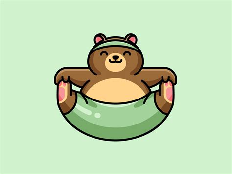 Yoga Bear by Alfrey Davilla | vaneltia on Dribbble