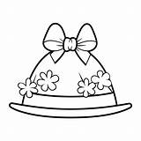 Easter bonnet coloring page 41878388 Vector Art At Vecteezy sketch template