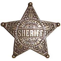 Lincoln County Sheriff Badge - Replica Dungeon | Estrella de sheriff ...