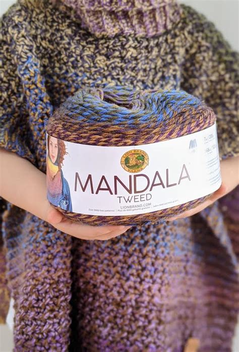 Lion Brand Mandala Tweed | Yarn Review | Sincerely pam