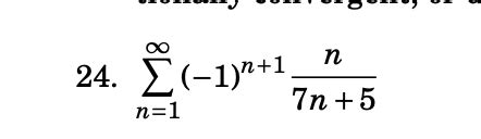 Solved Section 11.6 Determine if the series is absolutely | Chegg.com