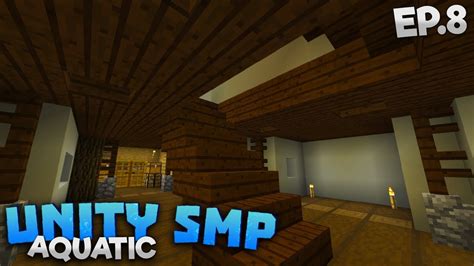 MOUNTAIN HOUSE INTERIOR DESIGN - Unity SMP Aquatic EP.8 - Minecraft (PE ...