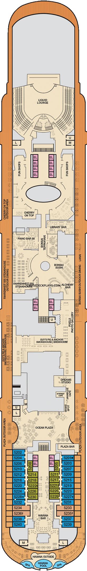 Carnival Panorama Deck 5 Deck Plan Tour