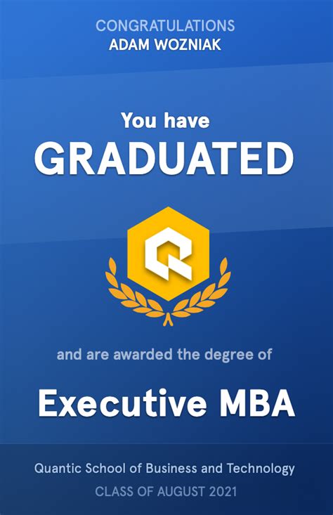 Quantic Executive MBA - A Review – Adam Wozniak