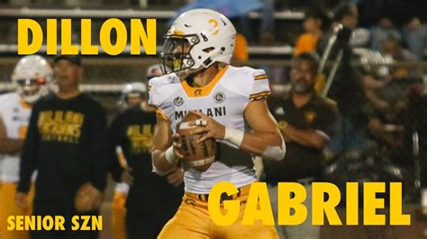 Dillon Gabriel 2018 Senior Season Highlights - YouTube
