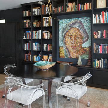 75 Beautiful Contemporary Dining Room with Black Walls Ideas & Designs - March 2023 | Houzz AU