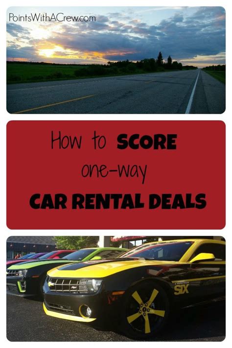 List of cheap one way car rental discount codes - Points with a Crew