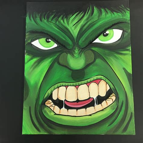 Hulk acrylics on canvas Hulk Canvas Painting, Painting Canvases ...