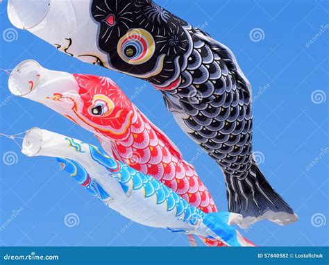 Japanese Kites stock photo. Image of tradition, flying - 57840582