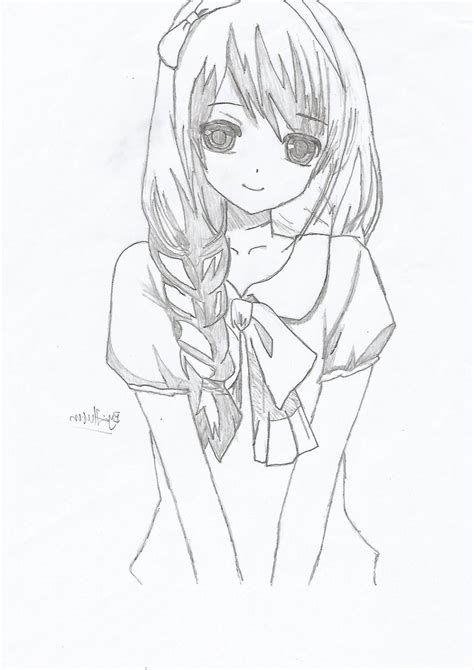 Anime Sketches Easy at PaintingValley.com | Explore collection of Anime ...