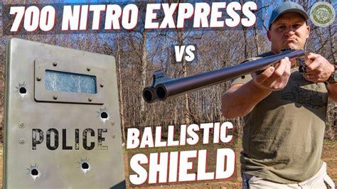 700 NITRO vs BALLISTIC SHIELD 🛡 (World’s Biggest Elephant Gun) - Kentucky Ballistics - Warrior ...