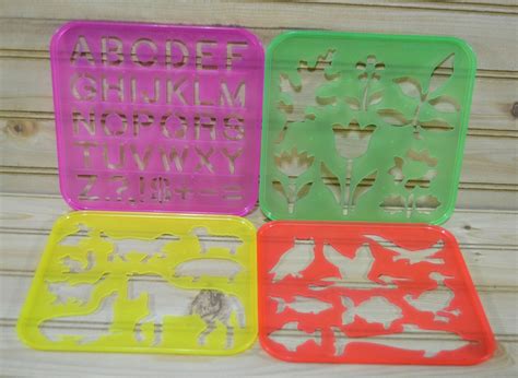 Vintage Kids Plastic Stencils 1989 Tuppertoys Tupperware Art | Etsy | Plastic stencil, Vintage ...