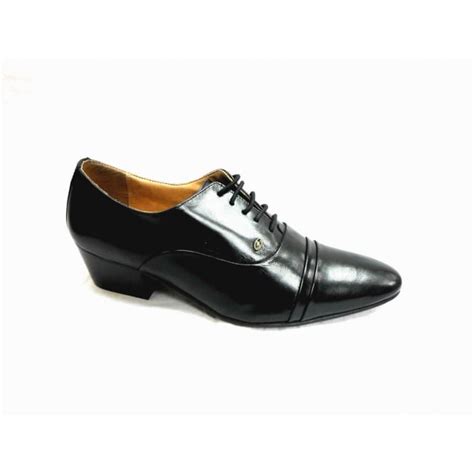 LUCINI Lucini Formal Men Black Leather Formal Heels Lace-Up Shoes Wedding Office - Mens from ...