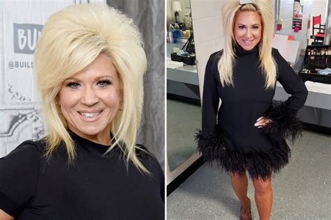 Long Island Medium Theresa Caputo, 55, shows off a new hairstyle & her toned legs in a mini ...