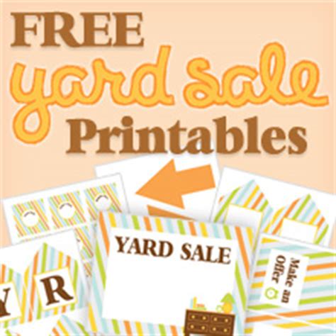 Printable Yard Sale Signs - Printables 4 Mom