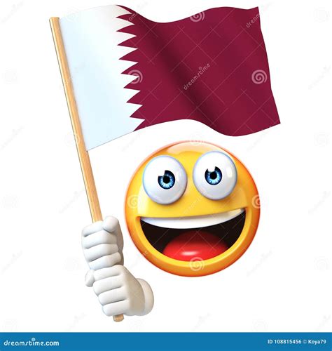 Qatar Flag Illustration. Futuristic Qatari Flag Graphic With Abstract ...