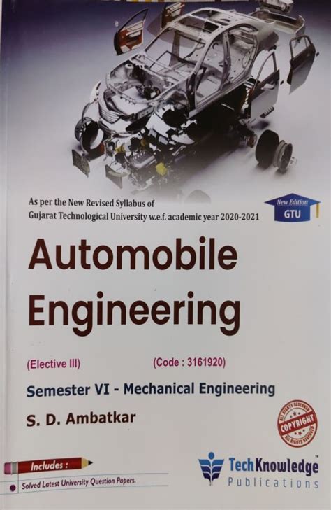 Automobile Engineering- Tech Knowledge – Engineering Book Store