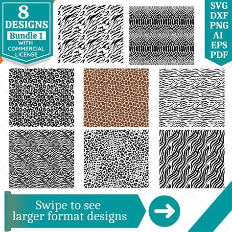 Animal Prints SVG Bundle Animal Patterns SVG Leopard SVG Cheetah Svg Zebra Svg Giraffe Svg Fill ...