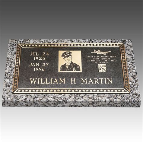 Veteran Hero Individual Bronze Grave Marker