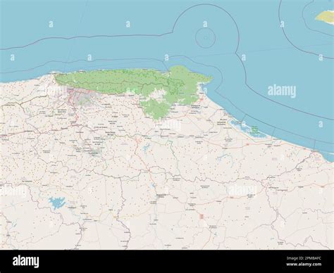 Miranda, state of Venezuela. Open Street Map Stock Photo - Alamy