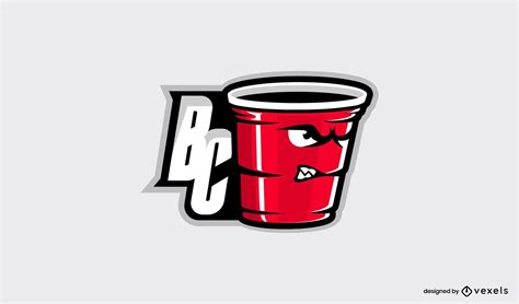 Red Party Cup Drinking Logo Design Vector Download