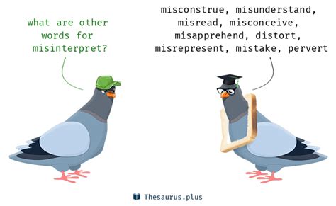 More 550 Misinterpret Synonyms. Similar words for Misinterpret.