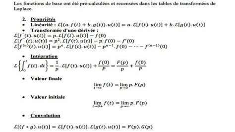 Exercices : Transformée de Laplace inverse et équation différentielle ...