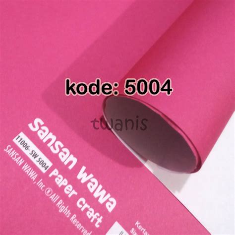 Jual Kertas Kado Polos warna Pink Fanta SANWA kode 5004 isi 40 lembar | Shopee Indonesia