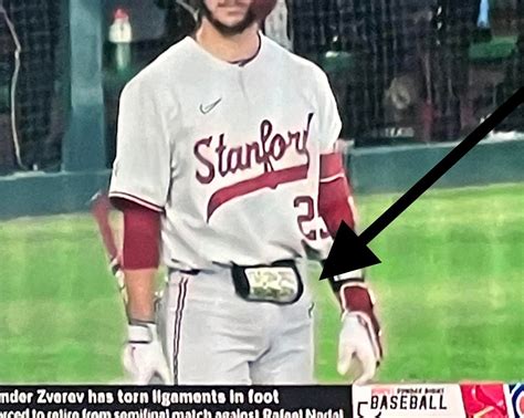 What is the thing all Stanford Baseball players wear on their waist? : r/collegebaseball