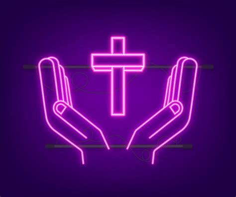 Crosses With Praying Hands Wallpaper