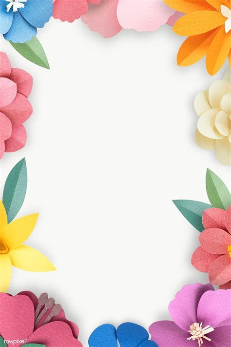 Premium png of PNG Floral frame in watercolor by Boom about blue ...