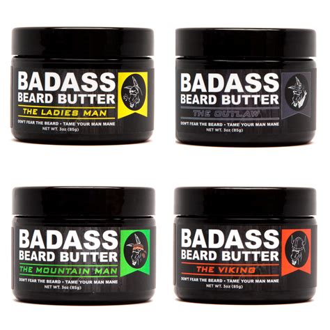 Badass Beard Butter 4 Pack – Badass Beard Care