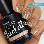 Pink Gellac by Chickettes #130 Luxury Gold | Gold gel nails, Nail polish, Pink gold nails