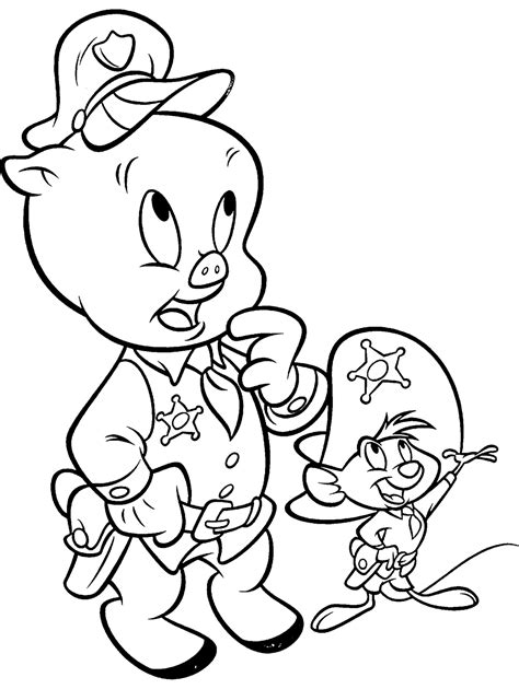 Looney Tunes Coloring page : LOONEY TUNES SPOT COLORING PAGES