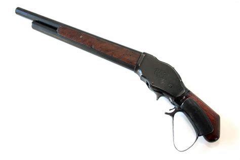 Arnie's Winchester Model 1887 lever action, 10 gauge shotgun (sawed off, of course). | Hardware ...