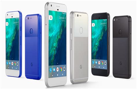 google debuts 'pixel' smartphone in three colors and two sizes