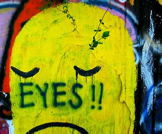 34th Street Wall Graffiti Sad Face Eyes | Flickr - Photo Sharing!