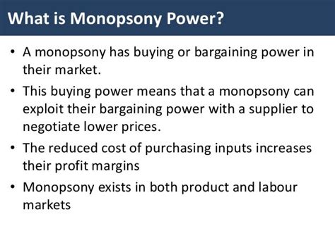 Monopsony power